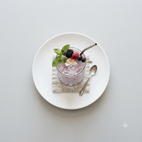 Coconut & Berry Mocktail 
